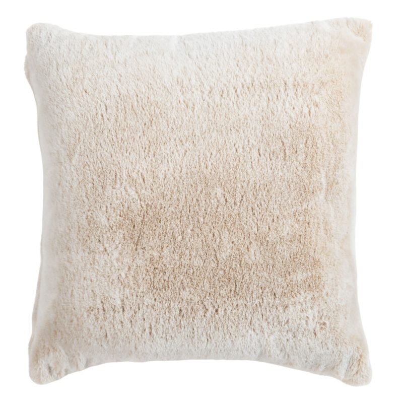 Deluxe Faux Fur Cushion in Natural