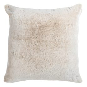 Deluxe Faux Fur Extra-Large Cushion in Natural