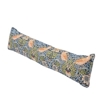 William Morris Strawberry Thief Tapestry Draught Excluder in Blue