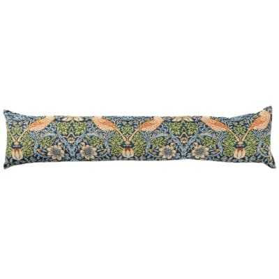 William Morris Strawberry Thief Tapestry Draught Excluder in Blue