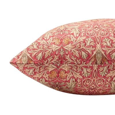 William Morris Snakeshead Cushion in Red