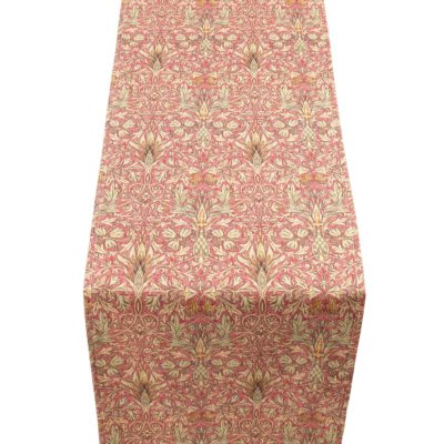 William Morris Snakeshead Table Runner in Red