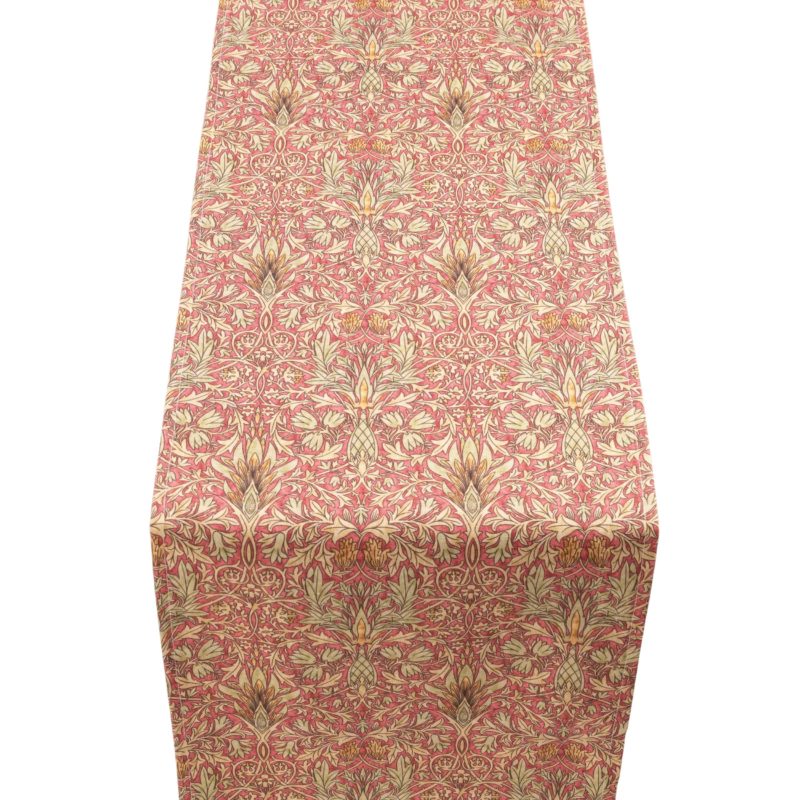 William Morris Snakeshead Table Runner in Red