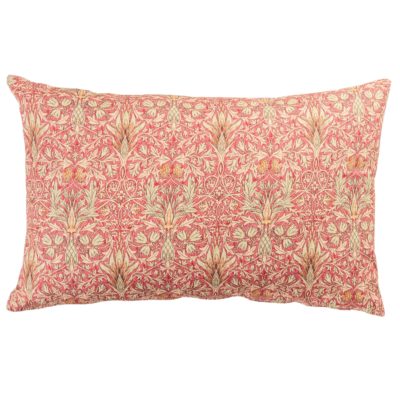 William Morris Snakeshead XL Rectangular Cushion in Red