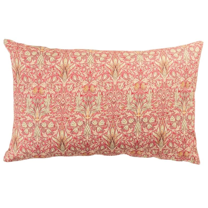 William Morris Snakeshead XL Rectangular Cushion in Red