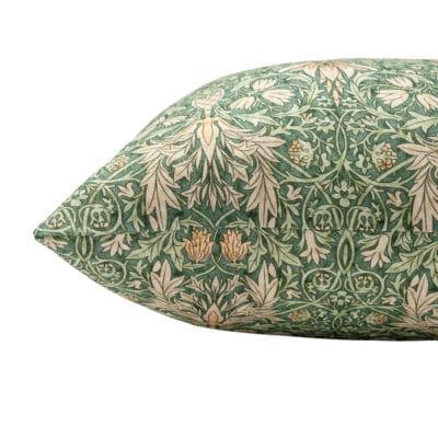 William Morris Snakeshead Boudoir Cushion in Green