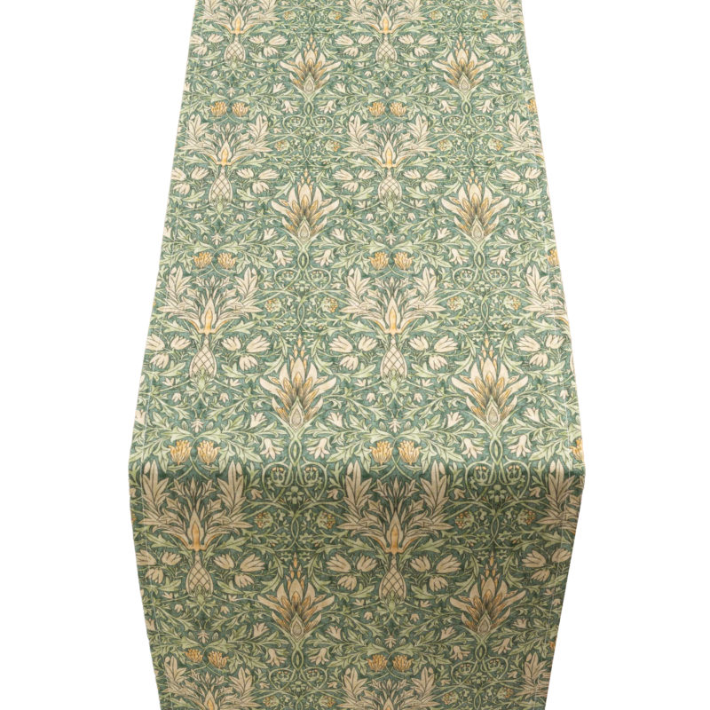 William Morris Snakeshead Table Runner in Green