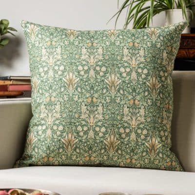 William Morris Snakeshead Extra-Large Cushion in Green