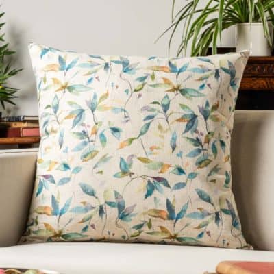 Watercolour Leaves Linen Blend Extra-Large Cushion