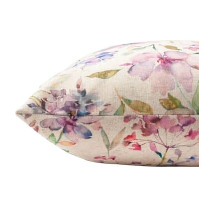 Watercolour Blossom Linen Blend XL Rectangular Cushion