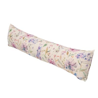 Watercolour Blossom Linen Blend Draught Excluder