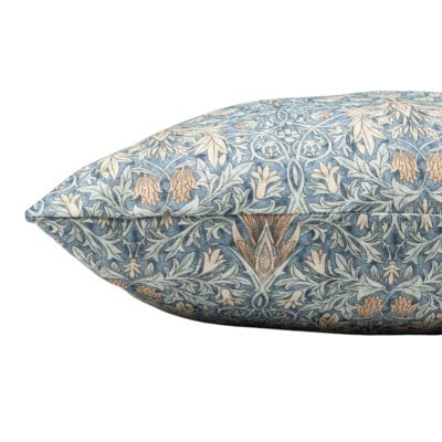 William Morris Snakeshead XL Rectangular Cushion in Denim Blue