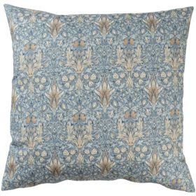 William Morris Snakeshead Extra-Large Cushion in Denim Blue