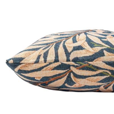 William Morris Willow Bough Tapestry Cushion in Navy