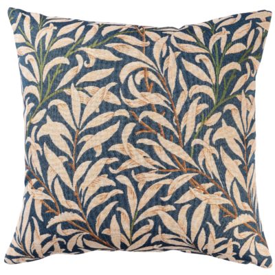 William Morris Willow Bough Tapestry Extra-Large Cushion in Navy