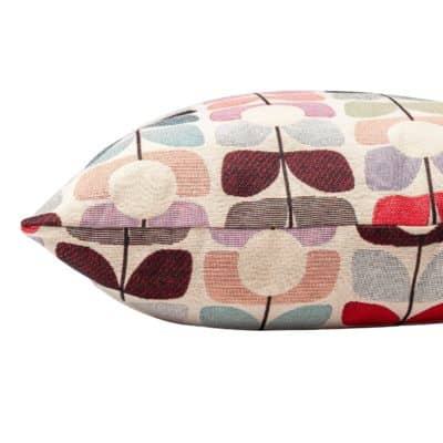 Retro Flower Stem Tapestry Cushion