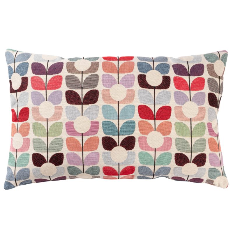 Retro Flower Stem Tapestry XL Rectangular Cushion