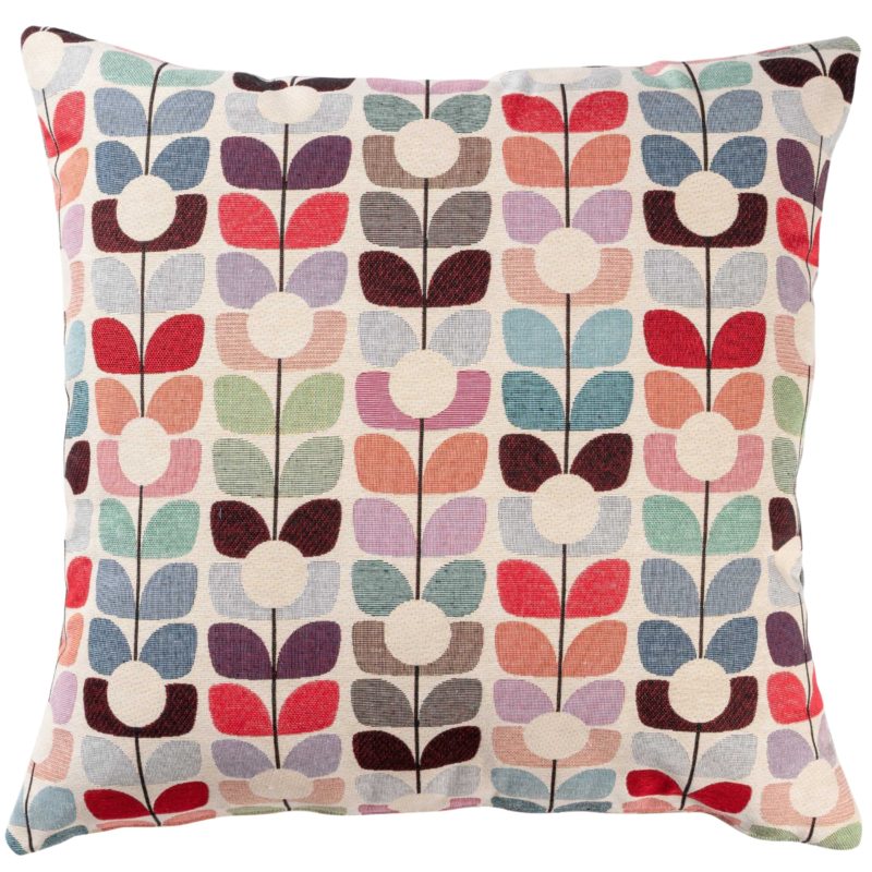 Retro Flower Stem Tapestry Extra-Large Cushion