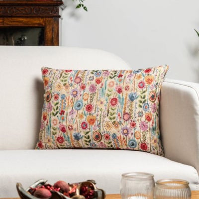 Secret Garden Tapestry Boudoir Cushion