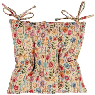 Secret Garden Tapestry Quilted Seat Pad