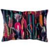 Midnight Garden Velvet Boudoir Cushion