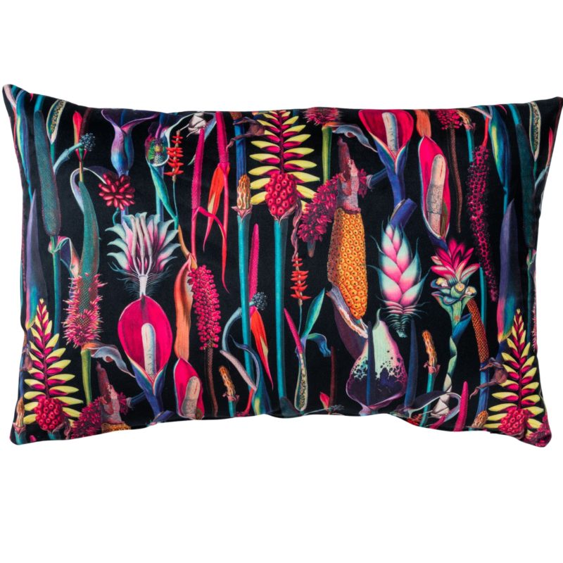 Midnight Garden Velvet XL Rectangular Cushion