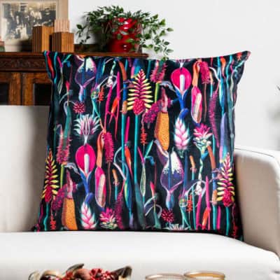 Midnight Garden Velvet Extra-Large Cushion