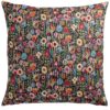 Secret Garden Tapestry Extra-Large Cushion in Midnight Black