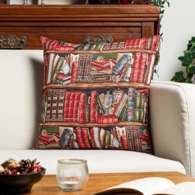 The Library Tapestry Cushion
