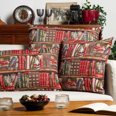 The Library Tapestry Cushion