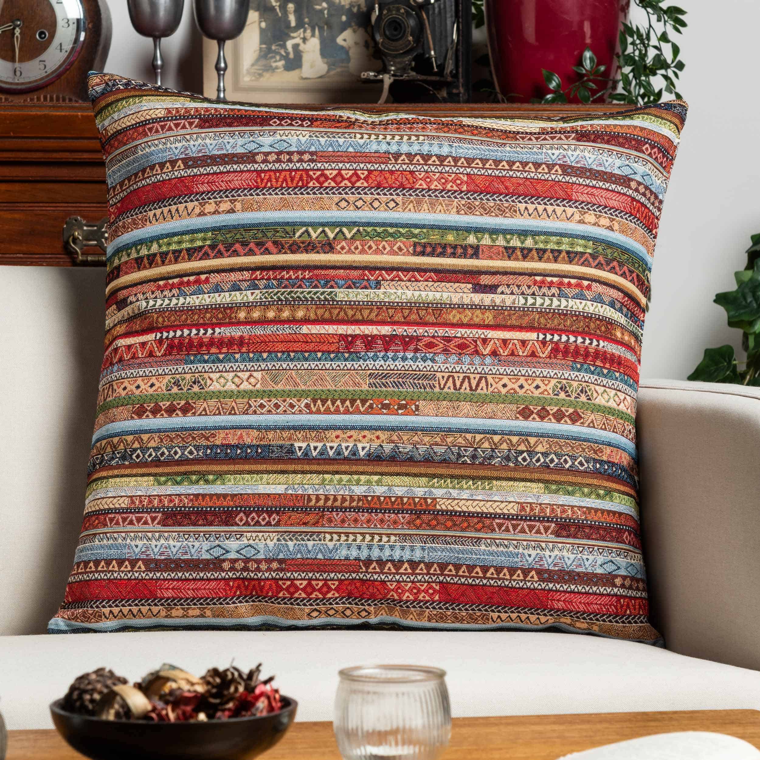Meridian Stripe Tapestry Extra-Large in Spice