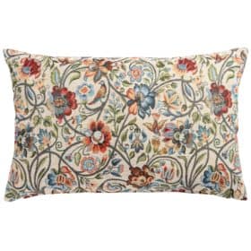 Jacobean Garden Tapestry XL Rectangular Cushion in Jewel