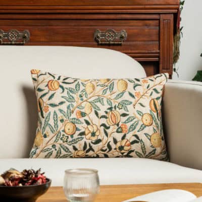 William Morris Pomegranate Tapestry Boudoir Cushion