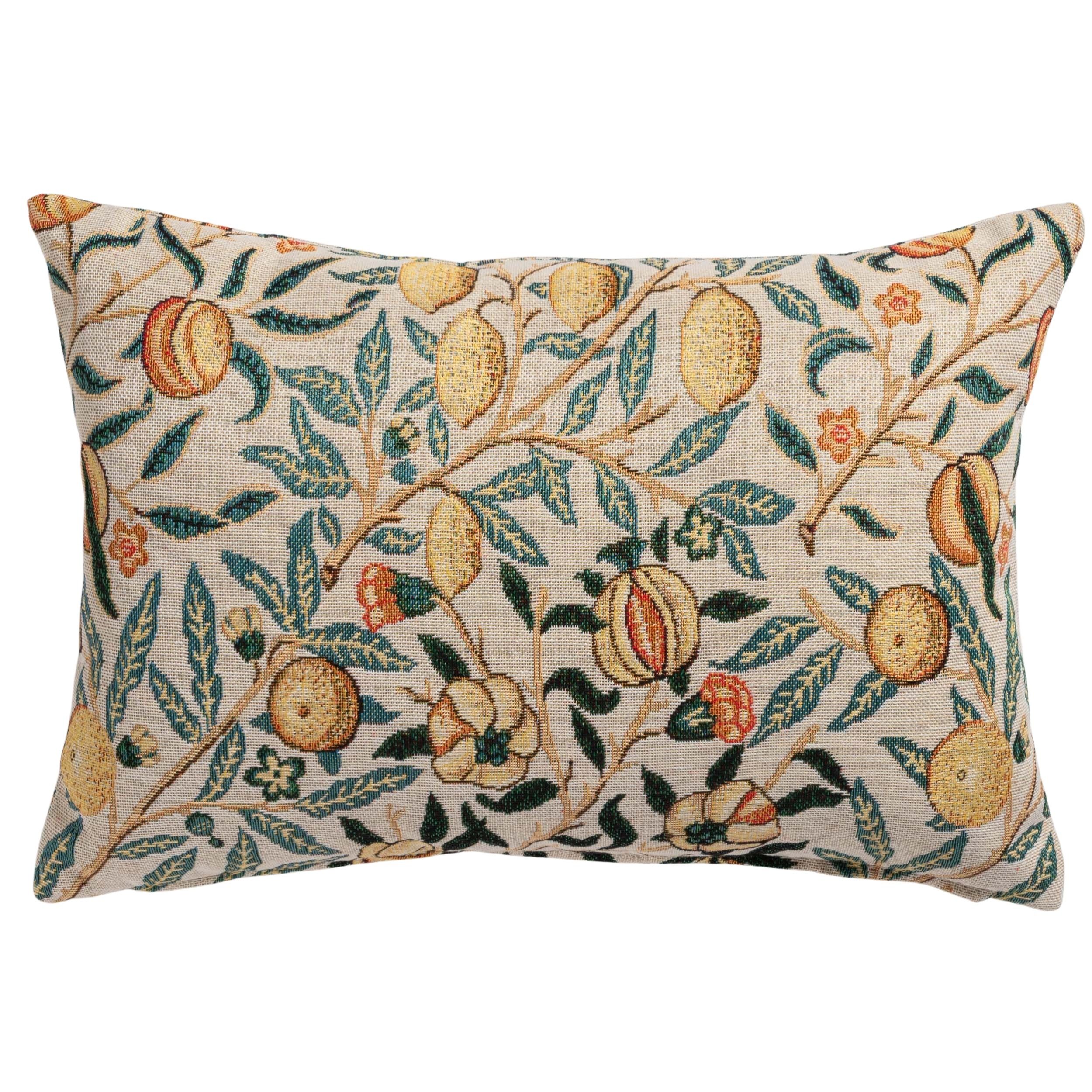 William Morris Pomegranate Tapestry Boudoir Cushion