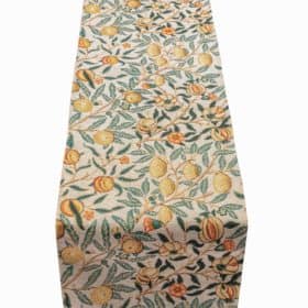 William Morris Pomegranate Tapestry Table Runner in Yellow