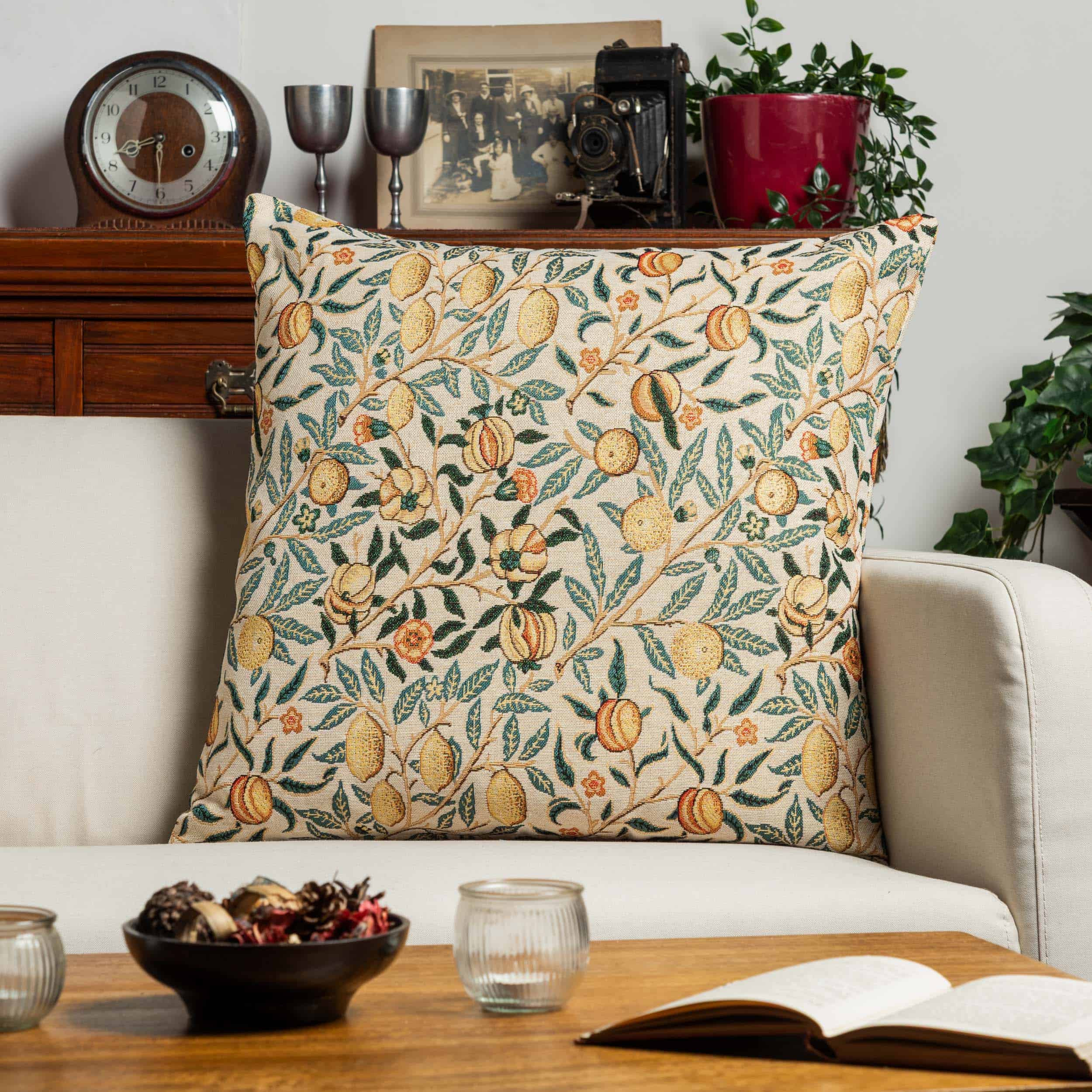 William Morris Pomegranate Tapestry Extra-Large Cushion