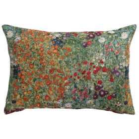 Monet's Garden Boudoir Cushion in Meadow