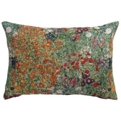 Monet's Garden Boudoir Cushion in Meadow