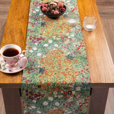 Monet's Garden Table Runner in Meadow