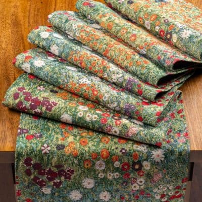 Monet's Garden Table Runner in Meadow