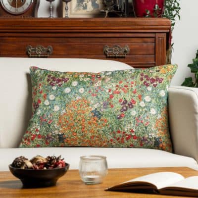 Monet's Garden XL Rectangular Cushion in Meadow