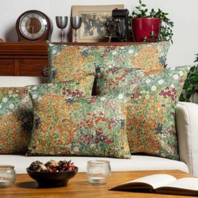 Monet's Garden XL Rectangular Cushion in Meadow