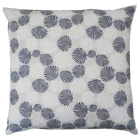 Linen Effect Seashells Extra-Large Cushion