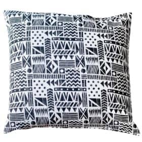 Monochrome Navajo Print Extra-Large Cushion