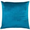 Bella Plain Velvet Extra-Large Cushion in Teal Blue
