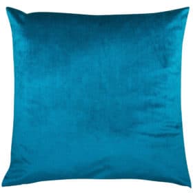 Bella Plain Velvet Extra-Large Cushion in Teal Blue