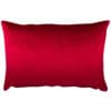 Bella Plain Velvet Boudoir Cushion in Red