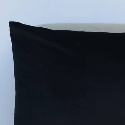 Bella Plain Velvet XL Rectangular Cushion in Black
