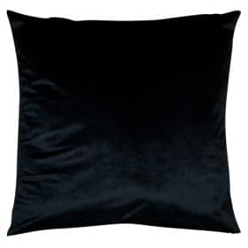 Bella Plain Velvet Extra-Large Cushion in Black