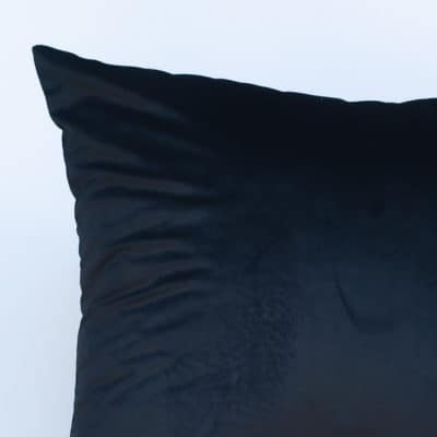 Bella Plain Velvet Extra-Large Cushion in Black